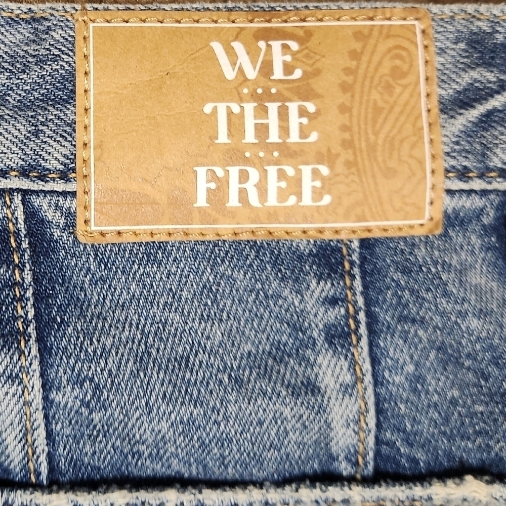 Revolve Free People Jeans NWOT Curvy Siren Low Rise Straight Size 24 - Picture 7 of 10
